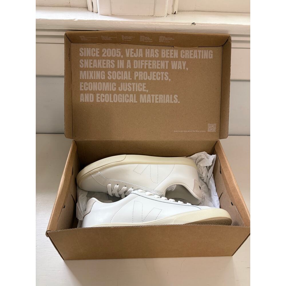 Veja Esplar White Extra White Casual Sneakers Size 6 / 37 NWT - Picture 9 of 9